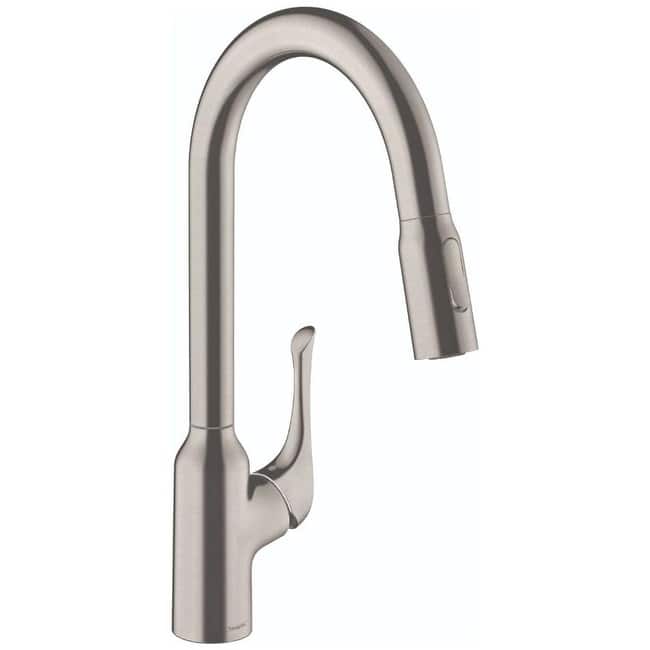 Hansgrohe Allegro N 1.75 GPM Pull-Down Kitchen Faucet HIghArc Spout - Steel Optic