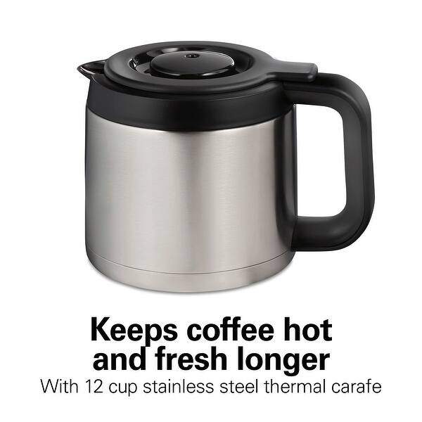 2-Way Coffee Maker, Compatible with K-Cup Pods or Grounds, Combo, Single  Serve & Full 12c Thermal Pot, Black and Stainless - Bed Bath & Beyond -  39719241