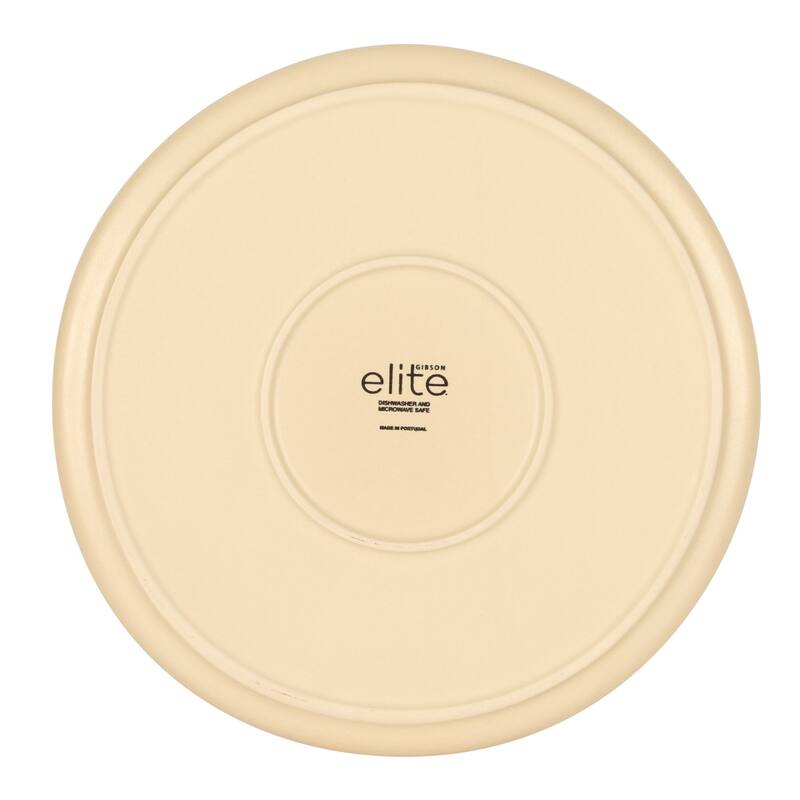 Gibson Elite - Made in Portugal - Port Gaia 10.2 Inch Dinner Plates Set of 4 - Reactive Glaze Dish Set