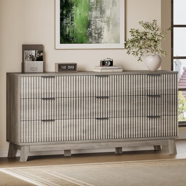 drifted grey dresser Prepac Milo Drifted Gray Pine 7-Drawer Standard Dresser at Lowes.com