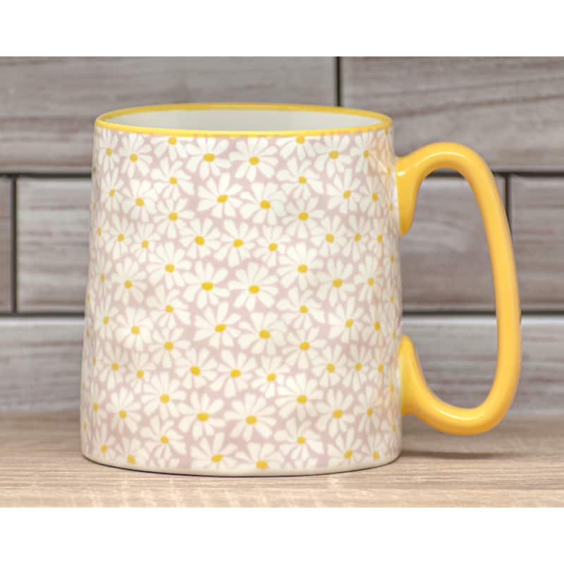 10 Strawberry Street Bella Flora Mugs, Set of 4
