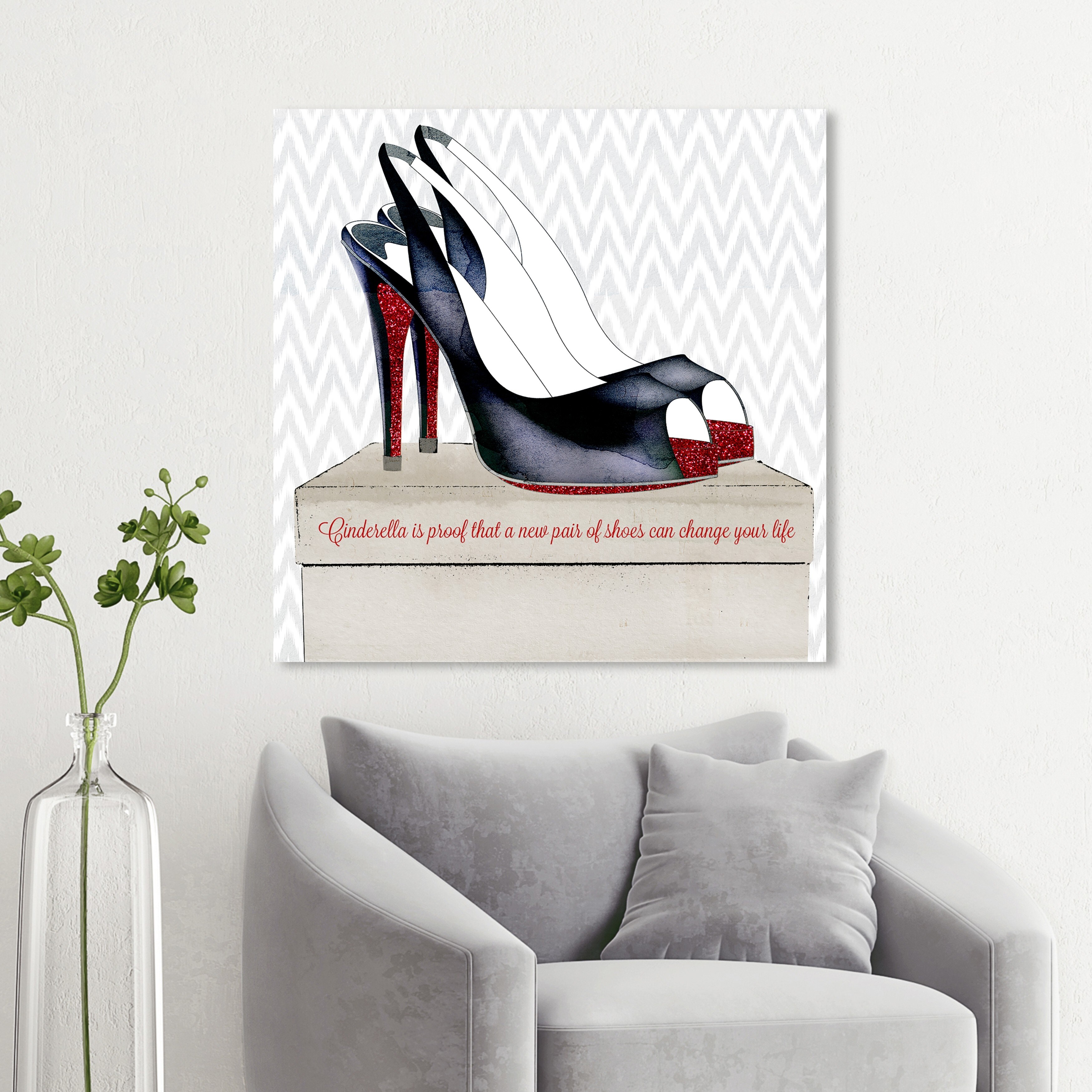 Oliver Gal 'Cinderella ' Fashion and Glam Wall Art ...
