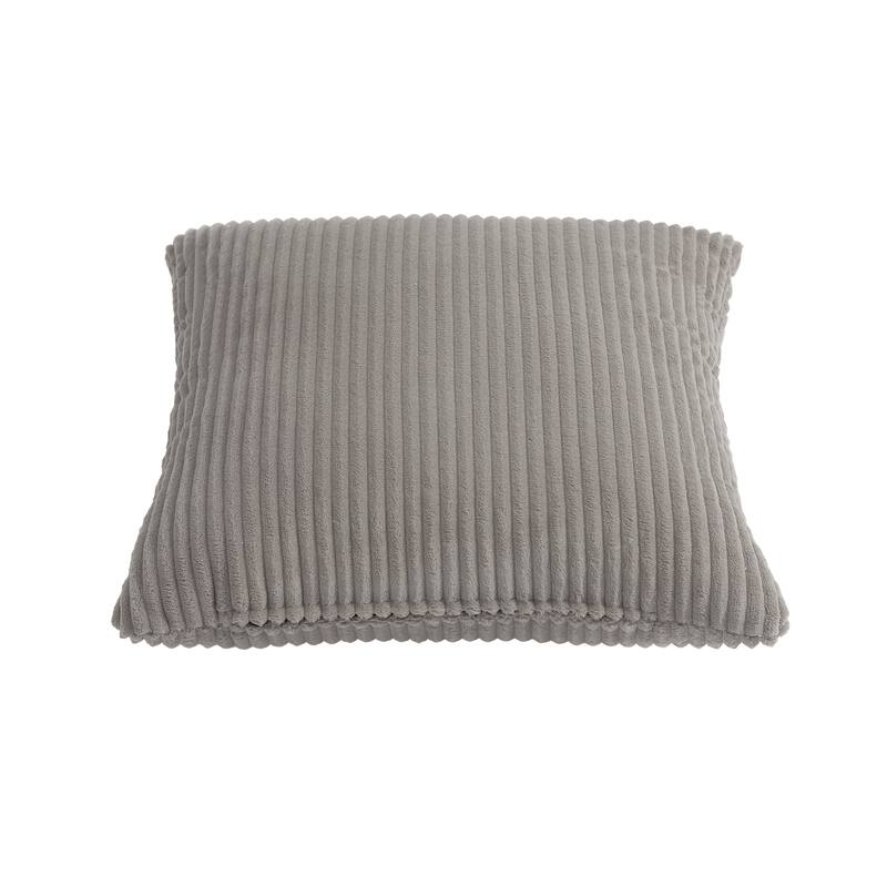 Set of 2 Modern Decorative Soft Corduroy Throw Pillows