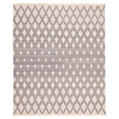 Ankara FW Grey Kilim 8'1" x 9'8" - 8'1 x 9'8