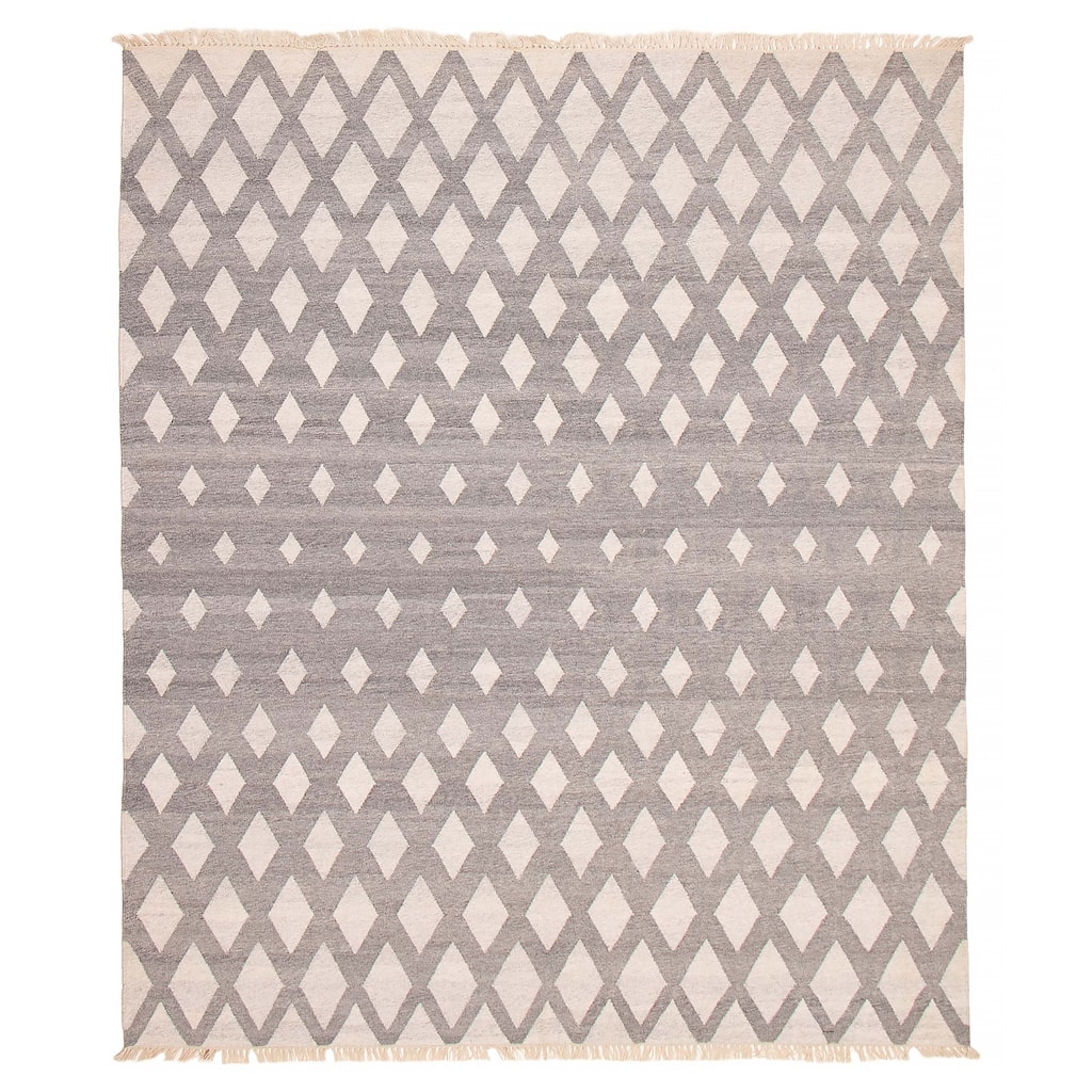 Ankara FW Grey Kilim 8'1" x 9'8" - 8'1 x 9'8