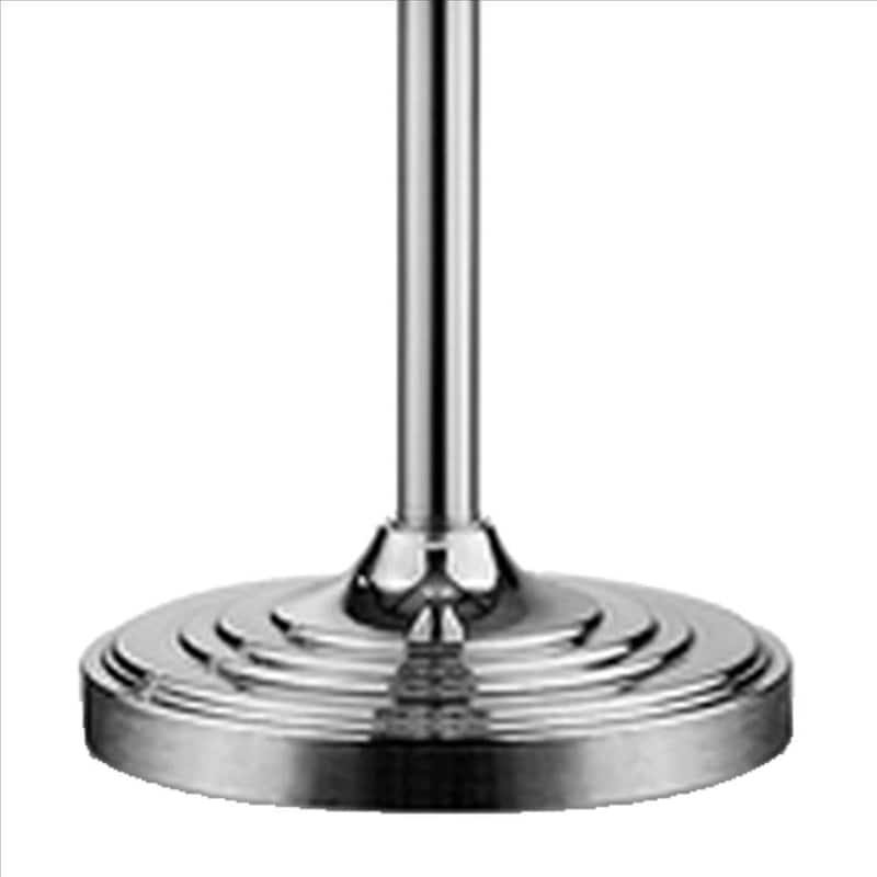 Twisted Crystal Accent Floor Lamp with Dual Fabric Shade - 62.5 H x 17 W x 17 L Inches