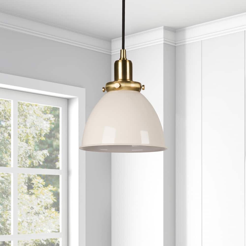 Madison 8" Wide Pendant with Metal Shade
