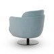preview thumbnail 3 of 16, Solange Velvet Swivel Chair - 30.7"W x 30.3"D x 30.3"H