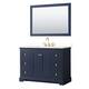 Option Dark Blue, Gold Trim, White Quartz Top