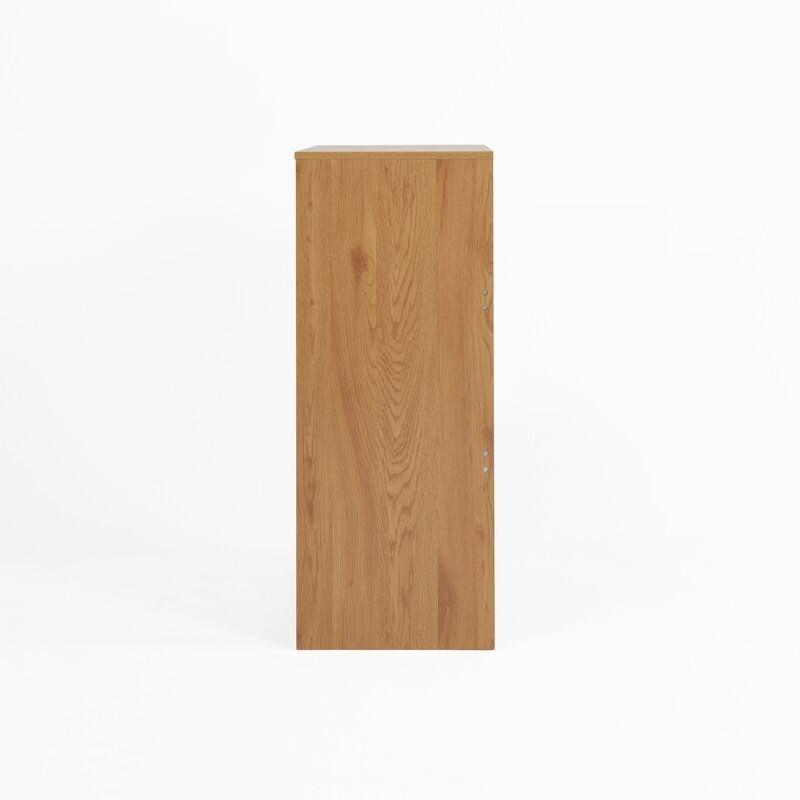 Modern 4-Tier Shoe Cabinet with Drawer & Adjustable Shelves, White Wooden Entryway Storage Organizer