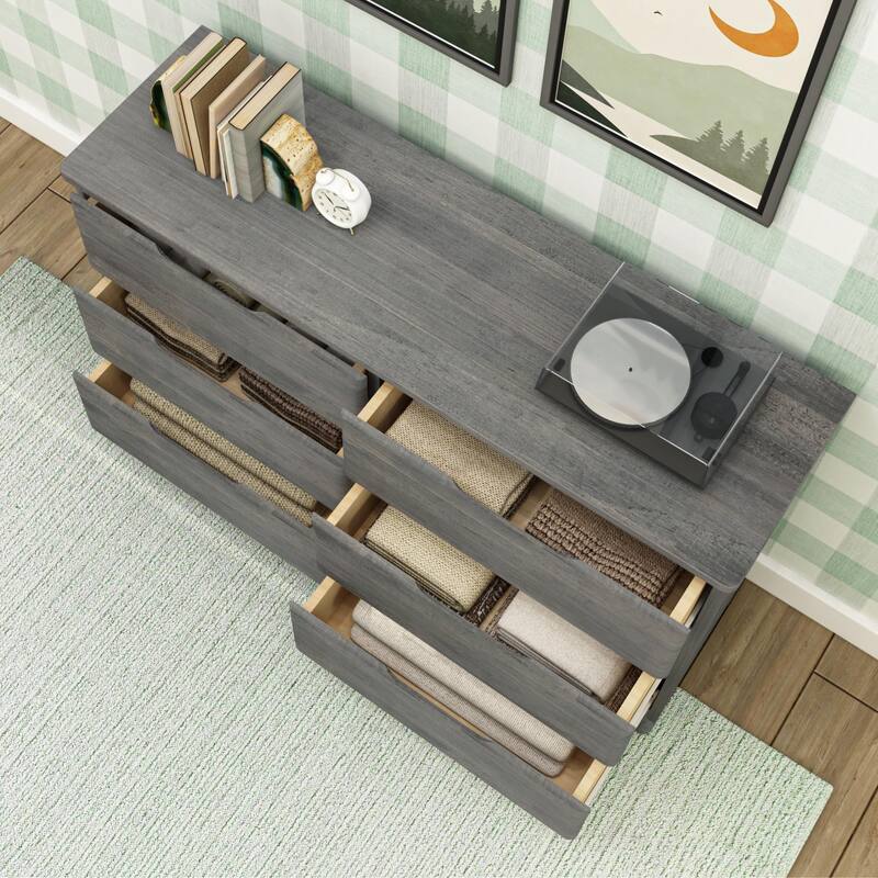 Max and Lily Farmhouse 6-Drawer Dresser