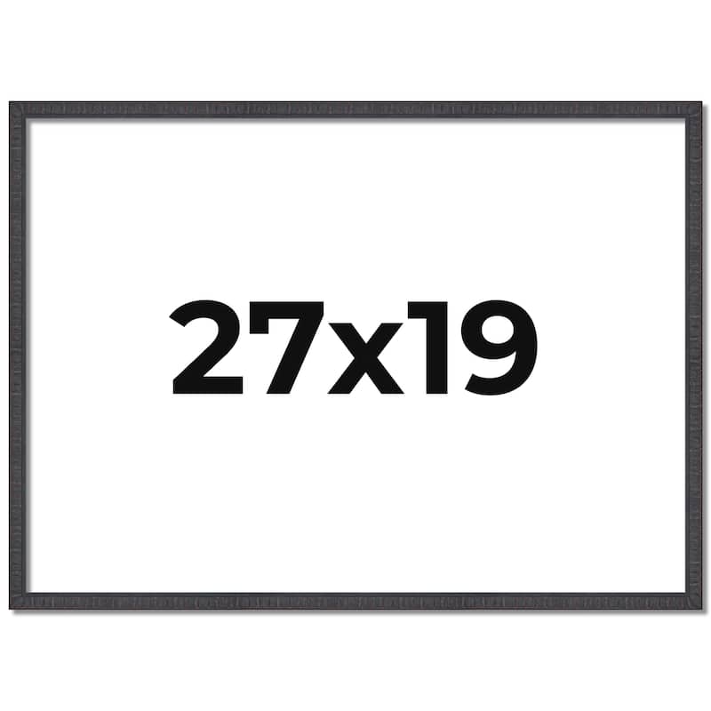 27x19 Frame Brown Picture Frame - Complete Modern Photo Frame Includes