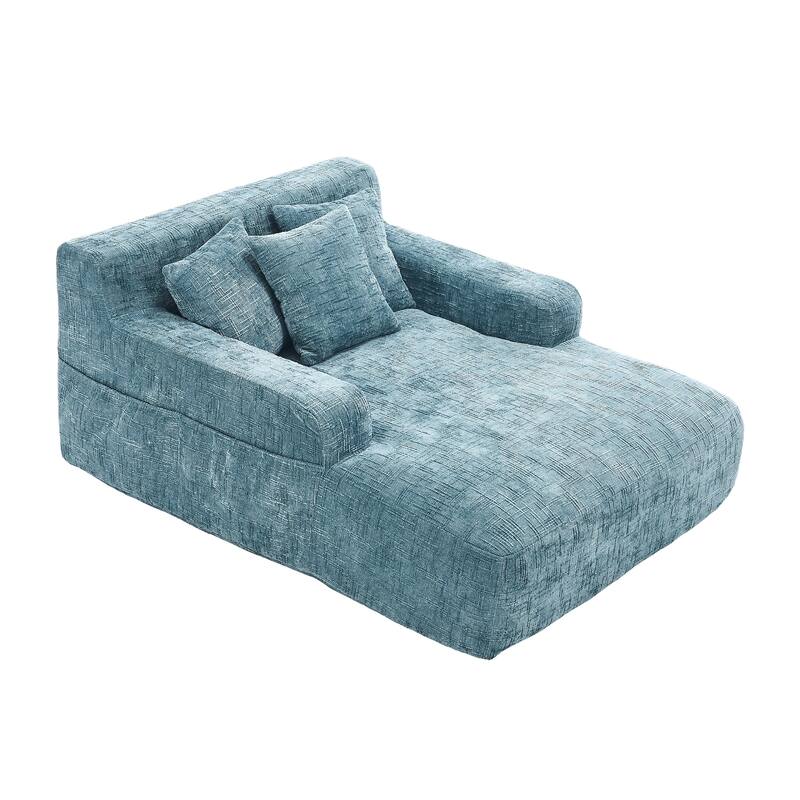 Lazy Sofa Chaise longue Armchair with three pillows and armrestsSleeping Sofa Bed Living RoomBedroomBedroomStudy Chair Bed