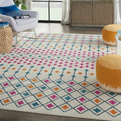 Nourison Passion Moroccan Geometric Diamond Area Rug