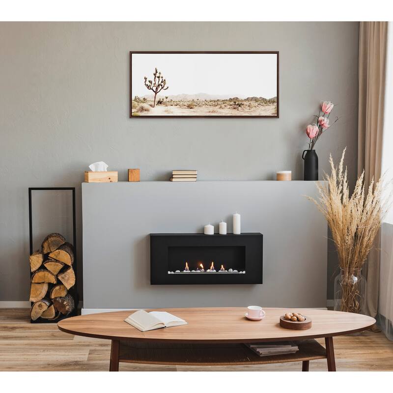 Kate and Laurel Sylvie Joshua Tree Framed Canvas by Amy Peterson