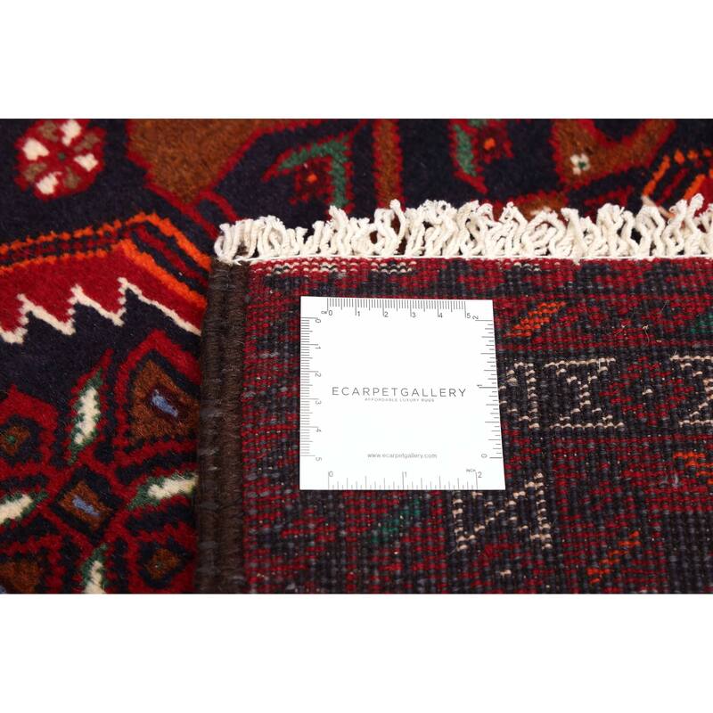 ECARPETGALLERY Hand-knotted Teimani Dark Navy Wool Rug - 3'6 x 6'5