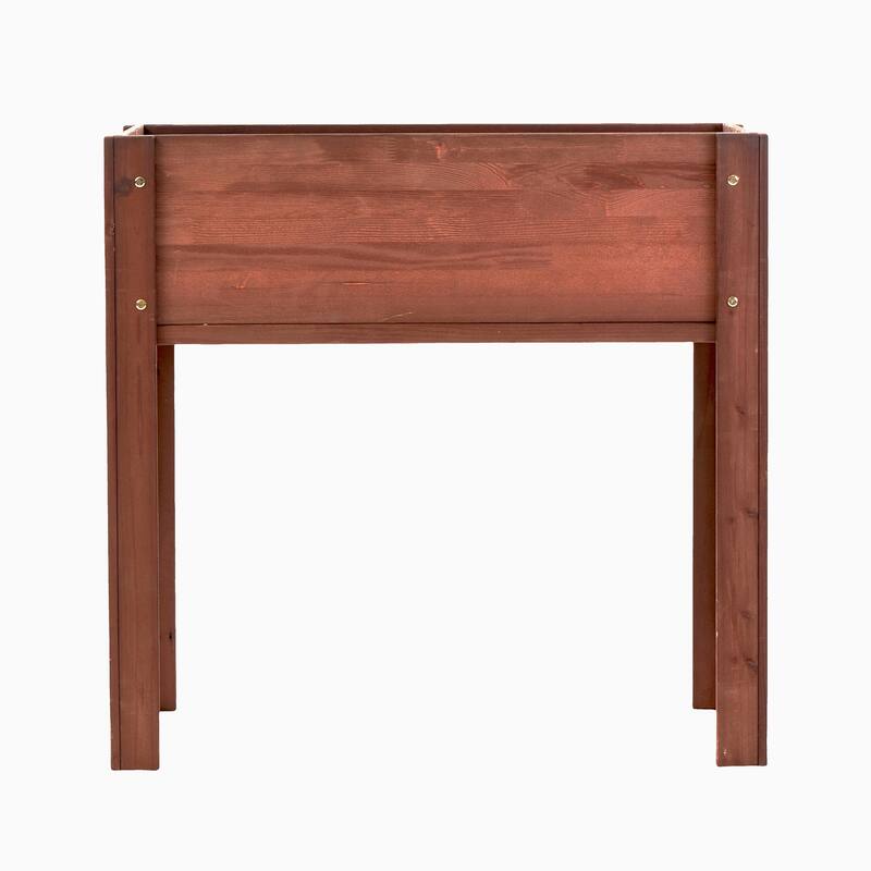 Anmytek Elevated Raised Garden Bed Standing Height Patio Backyard Planter Wooden