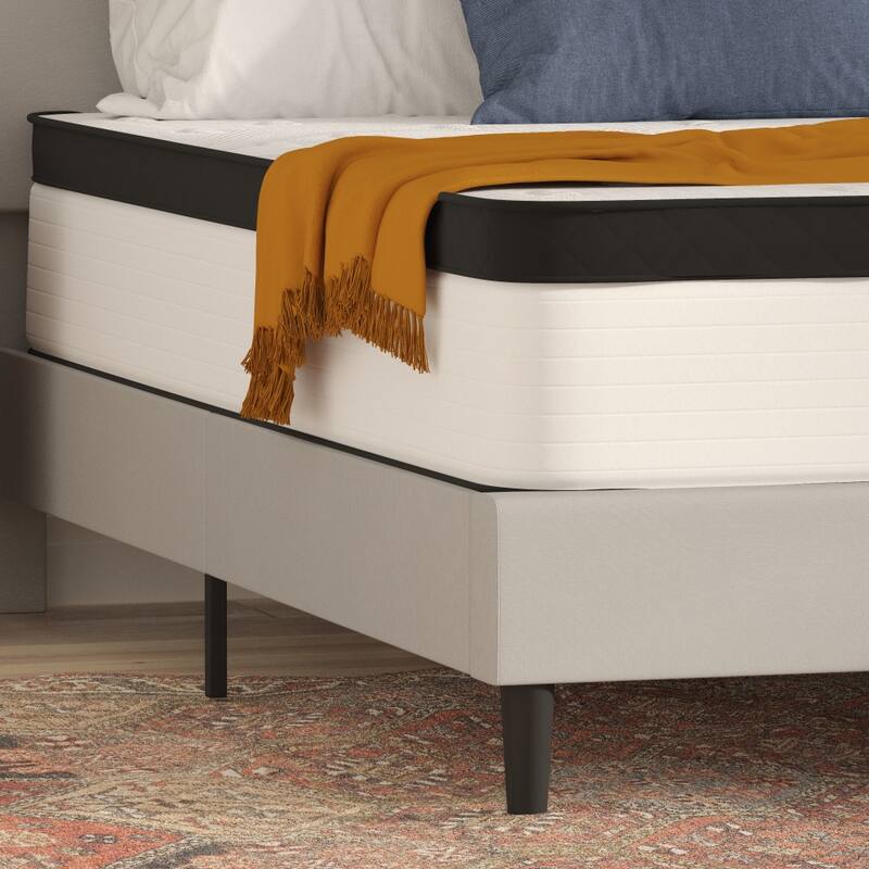 12" Hybrid Firm Pocket Spring Mattress in a Box - White