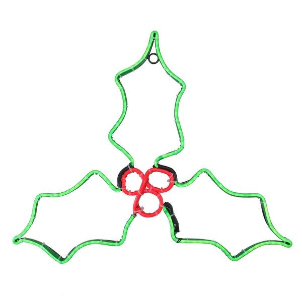 Shop 16 Neon Style Led Lighted Holly Berry Christmas Window