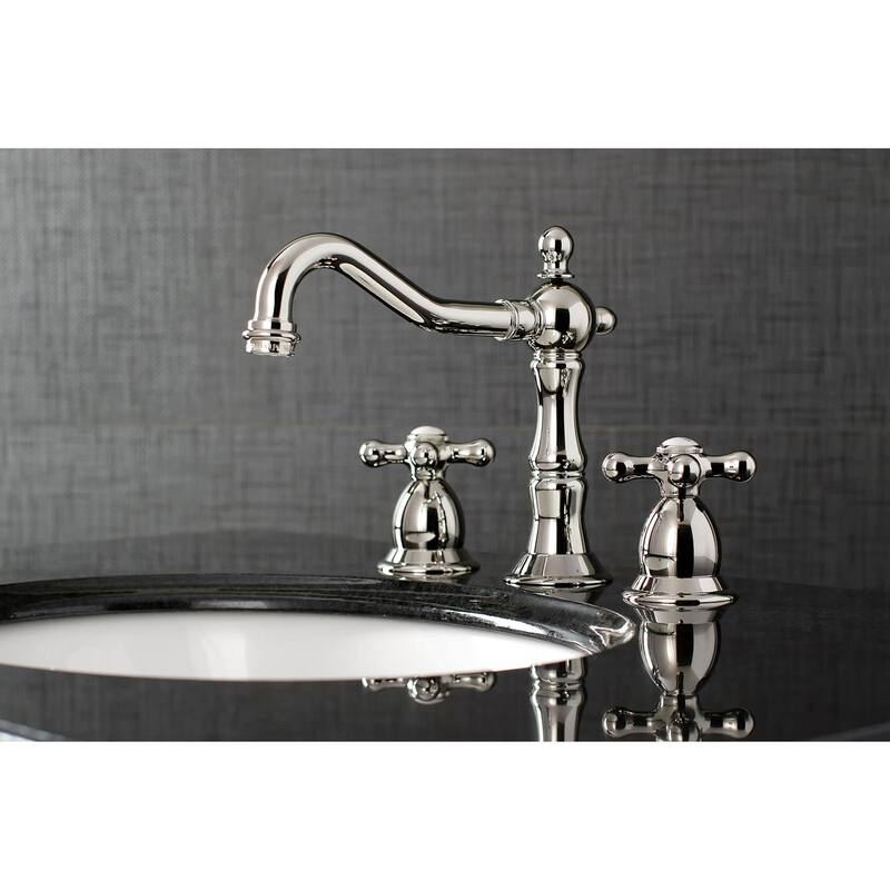 Kingston Brass Heritage 1.2 GPM Widespread Bathroom Faucet with Pop-Up
