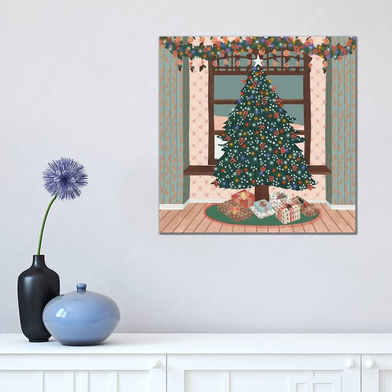 iCanvas "Merry Christmas" by Ceyda Alasar Canvas Print - 18x18x1.5