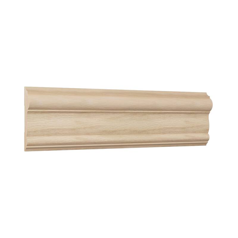WM297: 11/16-in D x 3-in W x 96-in L Americraft Solid Hardwood Stain Grade Chair Rail Moulding