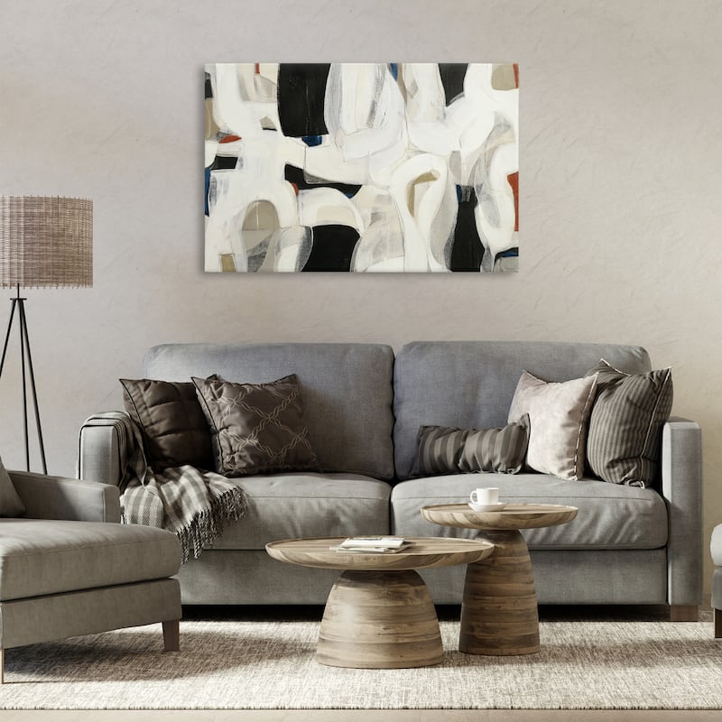 Stupell Dynamic Earthy Shapes Canvas Wall Art Design By Kippi Leonard