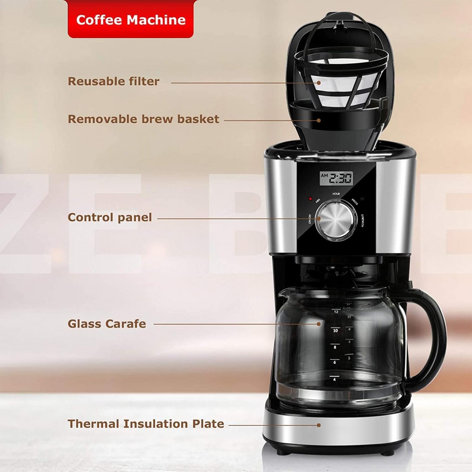 Programmable Coffee Maker With Timer And Strength Control Bed Bath Beyond 35244735