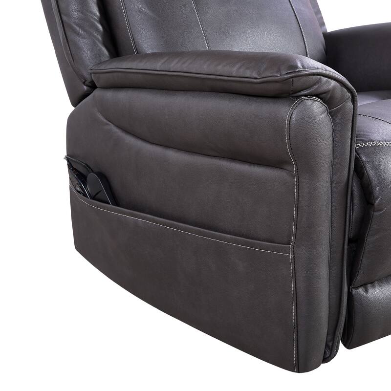 Motor Power Swivel Recliner Chair with 8‑Point Massage & Heat