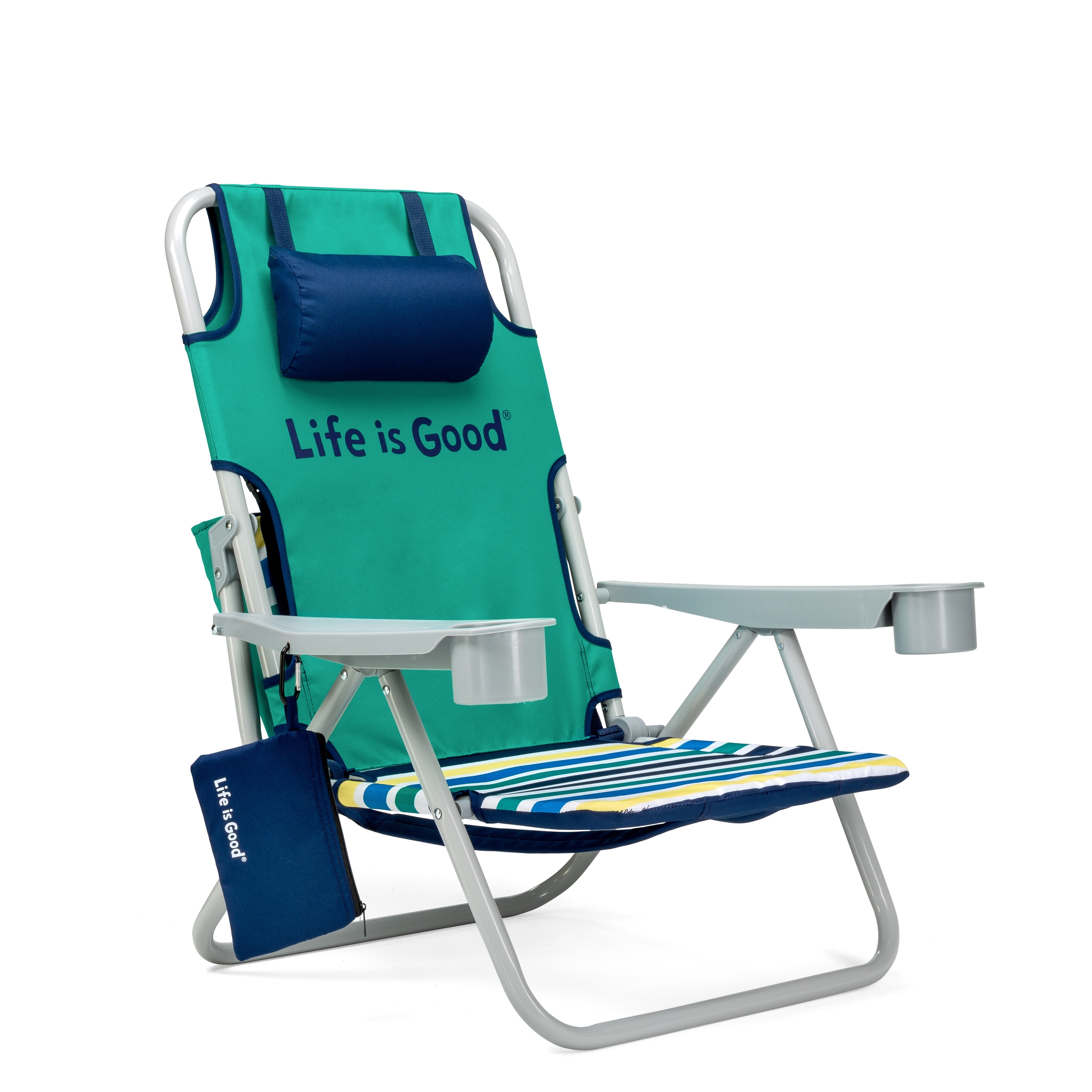 Shop Black Friday Deals On Life Is Good Grey Oversized Beach Chair Overstock 32308728
