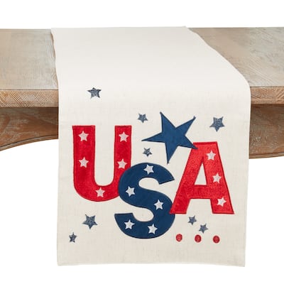 USA Print Table Runner - 14"x72"