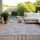 preview thumbnail 8 of 7, Machine Washable Indoor/ Outdoor Chantille Mosaic Geometric Rug