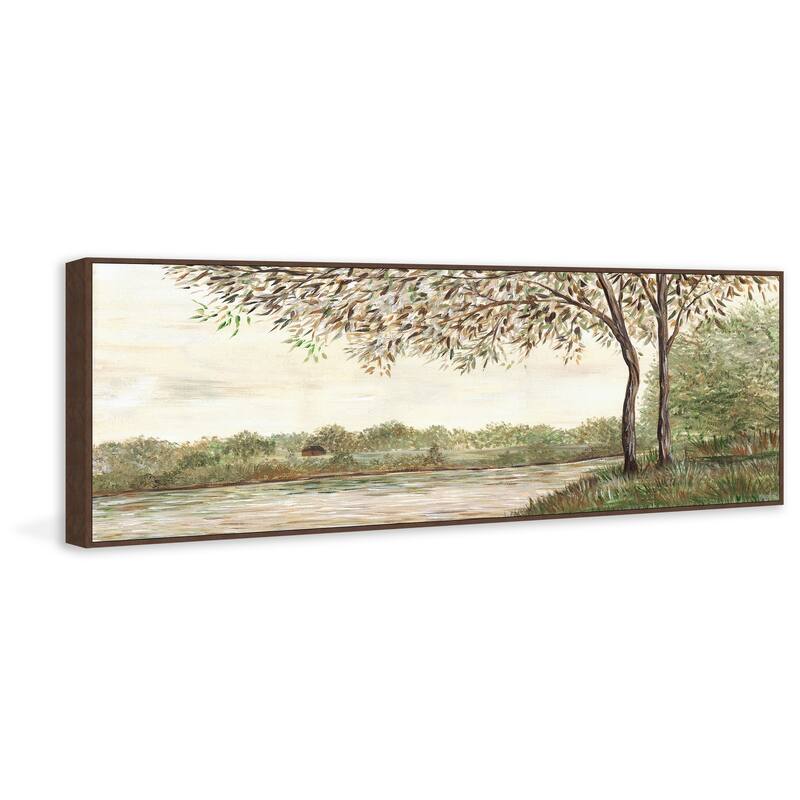 Watch the Water Floater Framed Print on Canvas