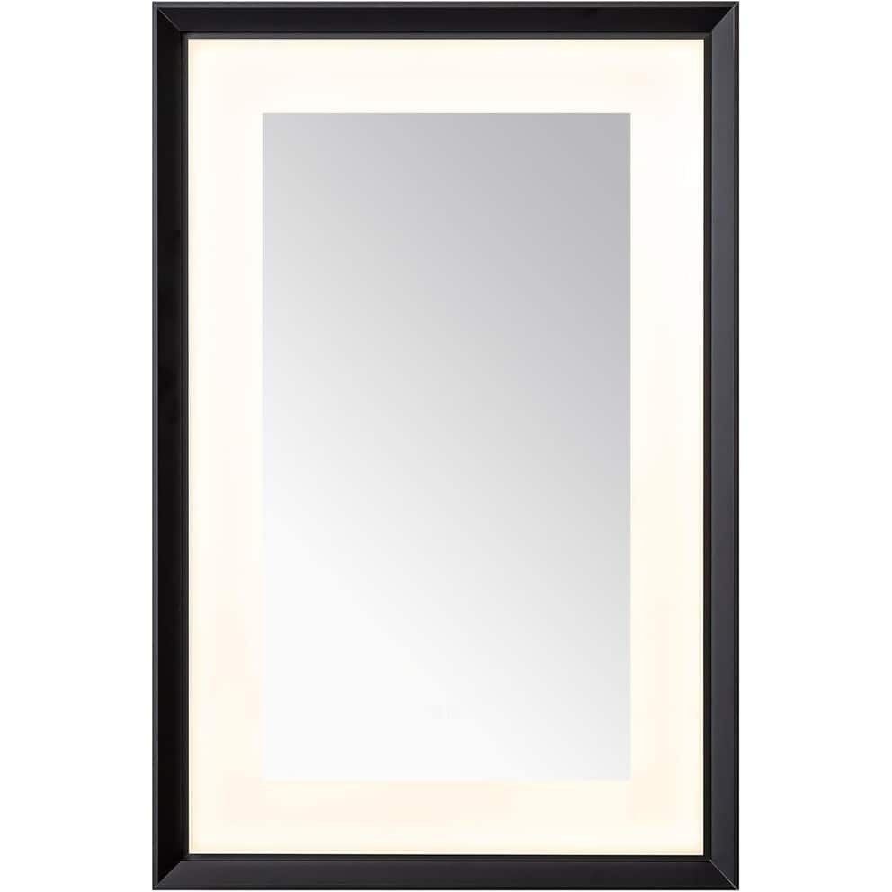Madison LED Lighted Chamfer Frame Mirror, Defogger, 3 Color Temperature Lighting, Wall Mount Vertical or Horizontal Installation