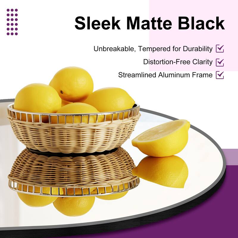 Full Length Mirror with Stand Arched Full Body Mirror Aluminum Frame Floor Freestanding Hanging Leaning Mounted