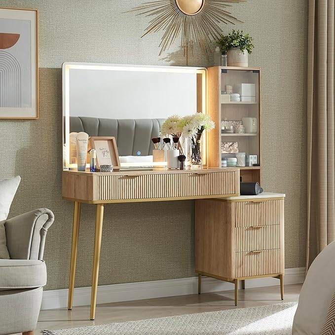 Modern vanity dresser best sale