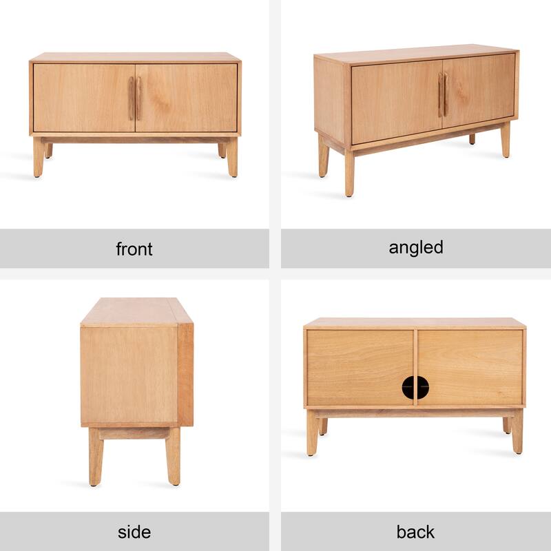 Kate and Laurel McCutcheon Floor Media Cabinet