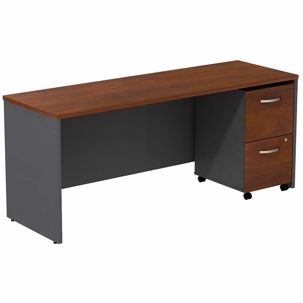 Series C 72W Desk with Mobile File Cabinet by Bush Business Furniture