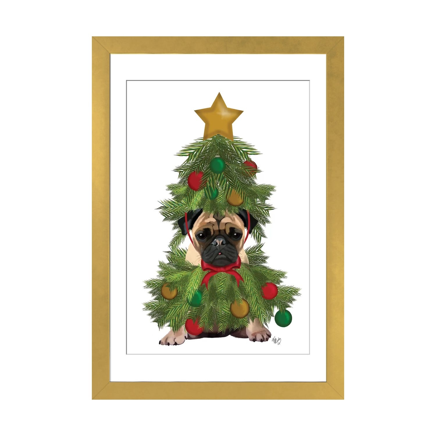 Pug in christmas tree outfit hotsell
