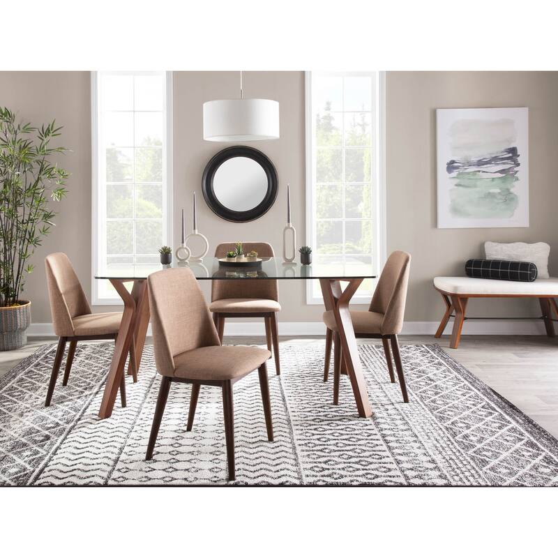 Carson Carrington Hundested Mid-Century Modern Wood Dining Chairs
