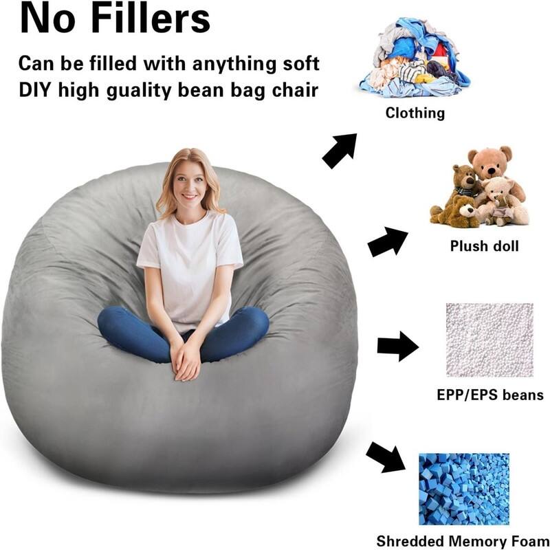 Bean Bag Chair Cover (No Filler)(180 * 90cm)