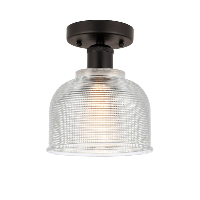 Innovations Lighting Edison Dayton - 1 Light 6" Semi-Flush Mount