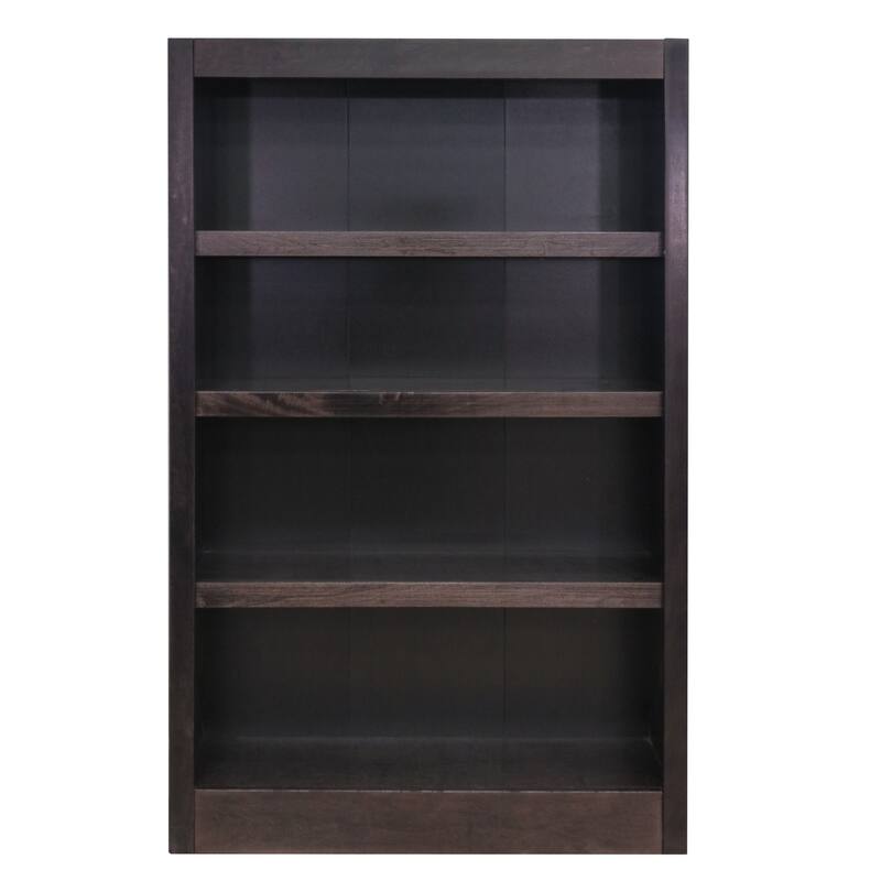Concepts in Wood 4 Shelf Wood Bookcase, 48 inch Tall
