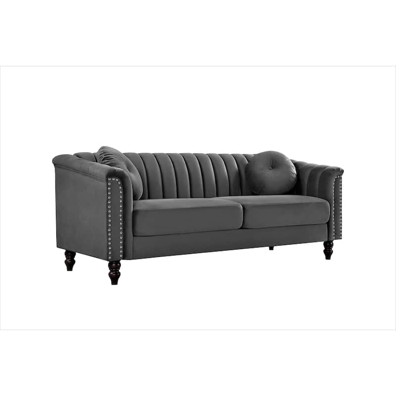 Hills Tufted Back Nailhead 75.2" Sofa