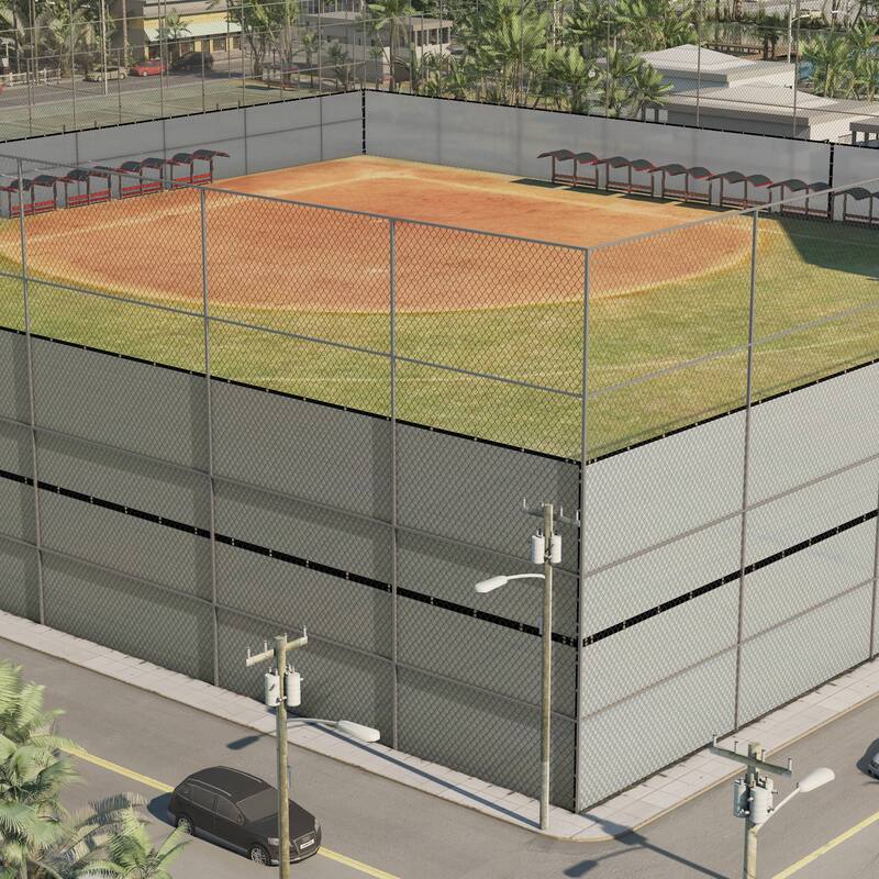 ColourTreeUSA 10' 12' 25' 50' Grey Fence Privacy Screen Windscreen Cover Fabric Shade Tarp Mesh Cloth Commercial Grade 170 GSM