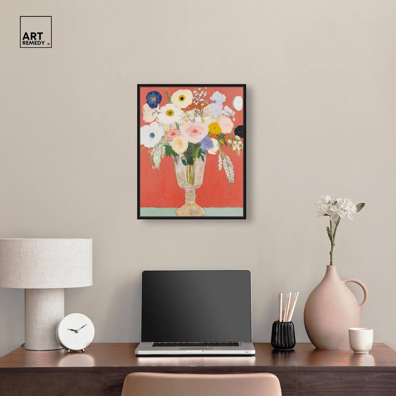 Anemones in a Vase II Canvas by Art Remedy