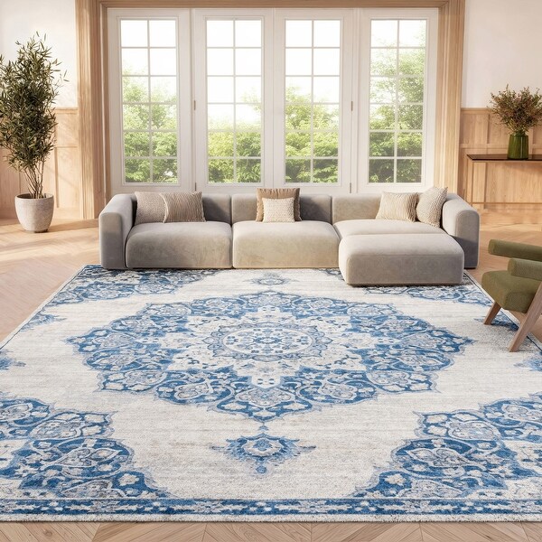 SAFAVIEH, Brentwood Annu Distressed Medallion Rug - Bed Bath