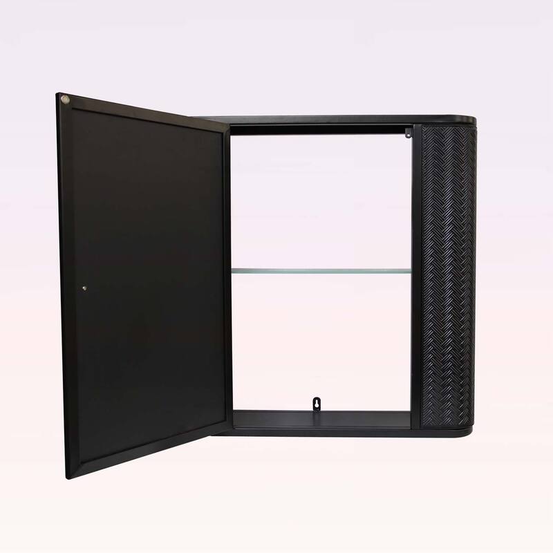 Wall-Mounted Bathroom Cabinet with Mirror,Metal Framed Mirrored Door,2 Shelves for Storage,Over Toilet or Vanity Organizer