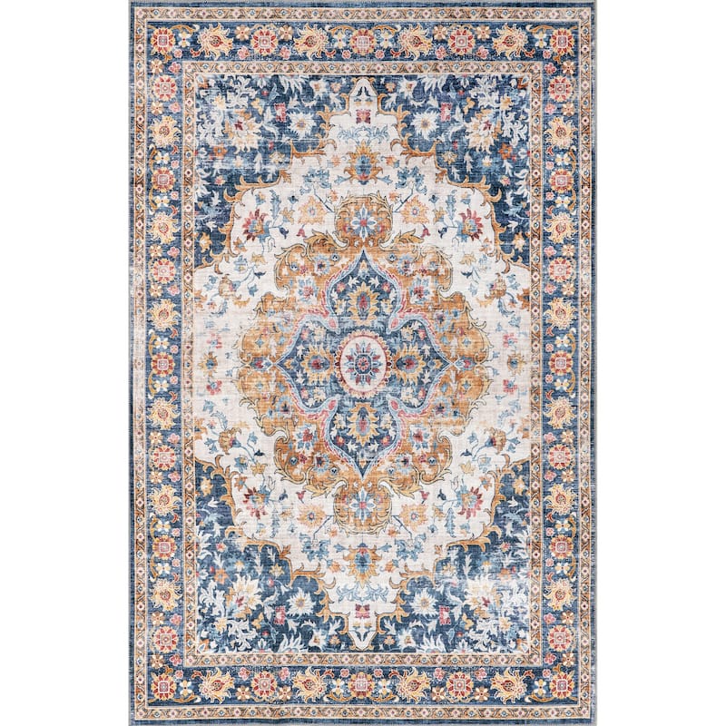 Nuloom Emi Traditional SplashGuard Machine Washable Area Rug