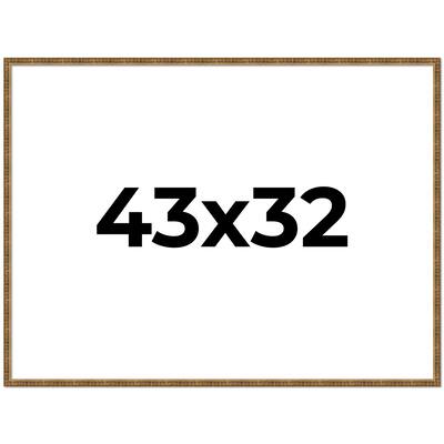 43x32 Frame Gold Solid Wood Picture Frame - Complete Modern Photo